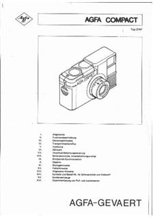 Agfa Compact manual. Camera Instructions.